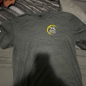 Gray 25 Years Anniversary Men's Shirt
